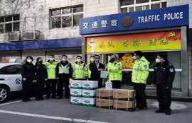 Jiangshan Donated disinfectant to fight againest COVID-19